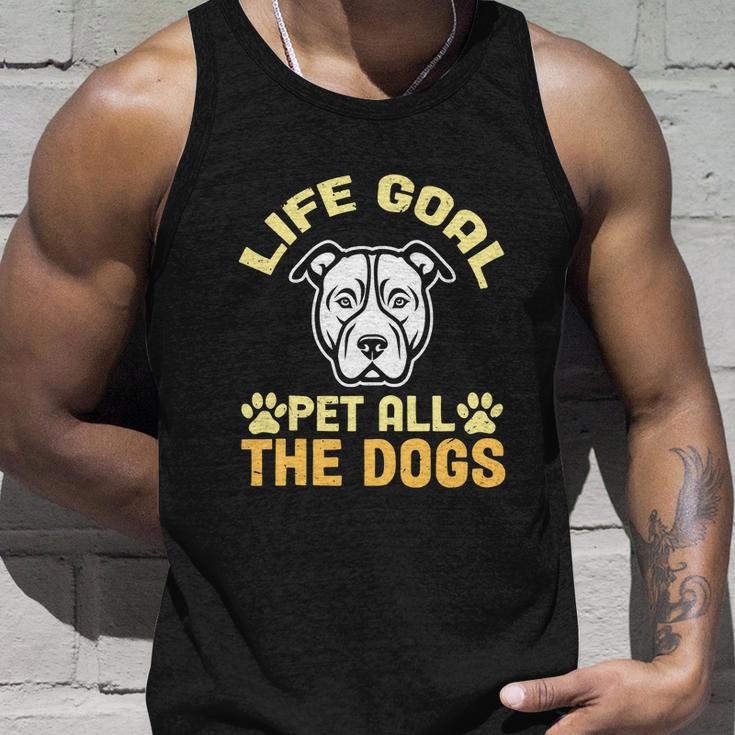 Life Goal Pet All The Dogs Nft Puppy Face Unisex Tank Top Gifts for Him