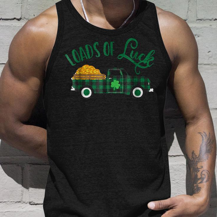 Loads Of Luck - St Pattys Day Vintage Pickup Truck Men Women Tank Top Graphic Print Unisex Gifts for Him