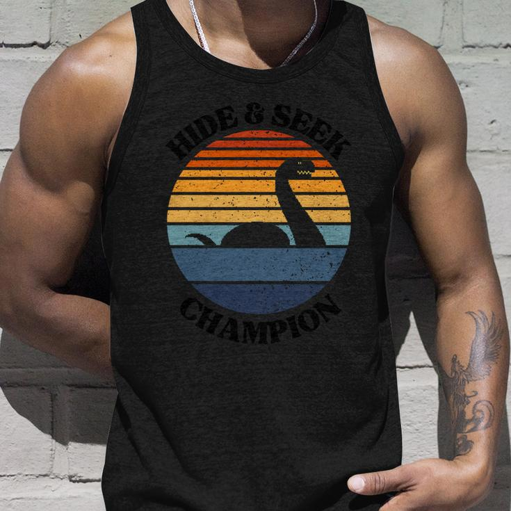 Loch Ness Monster Vintage Sunset Gift Hide And Seek Champion Funny Gift Unisex Tank Top Gifts for Him