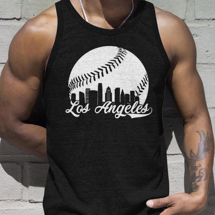 Los Angeles Baseball Vintage La Fan Gear Unisex Tank Top Gifts for Him