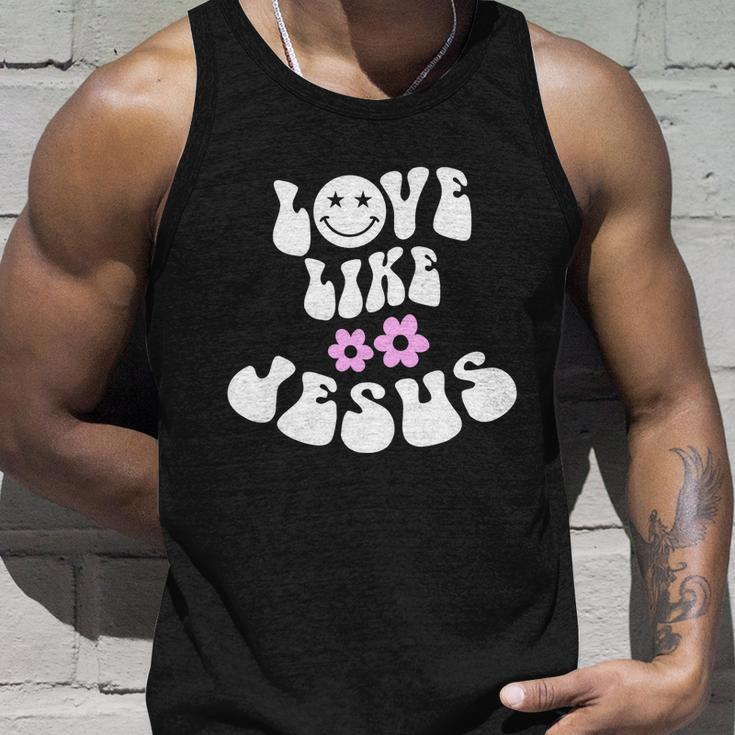 Love Like Jesus Religious God Christian Words Great Gift Unisex Tank Top Gifts for Him
