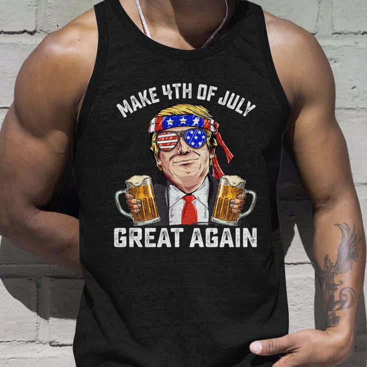 Make 4Th Of July Great Again Trump Ing Beer Patriotic Cute Gift Unisex Tank Top Gifts for Him