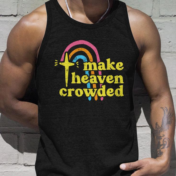 Make Heaven Crowded Cute Christian Missionary Pastors Wife Meaningful Gift Unisex Tank Top Gifts for Him