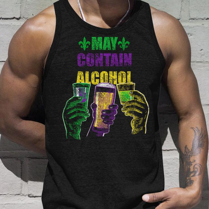 May Contain Alcohol Mardi Gras Tshirt Unisex Tank Top Gifts for Him