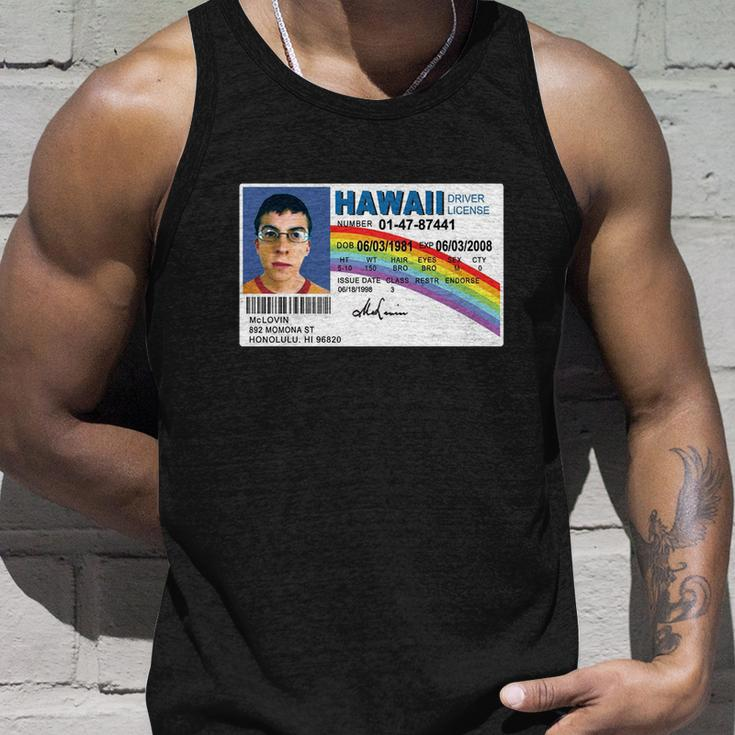 Mclovin Id Fake Licensed Hawaii Funny Unisex Tank Top Gifts for Him