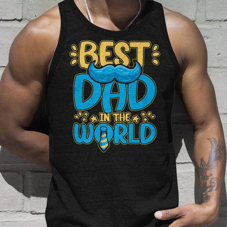 Mens Best Dad In The World For A Dad  Unisex Tank Top Gifts for Him
