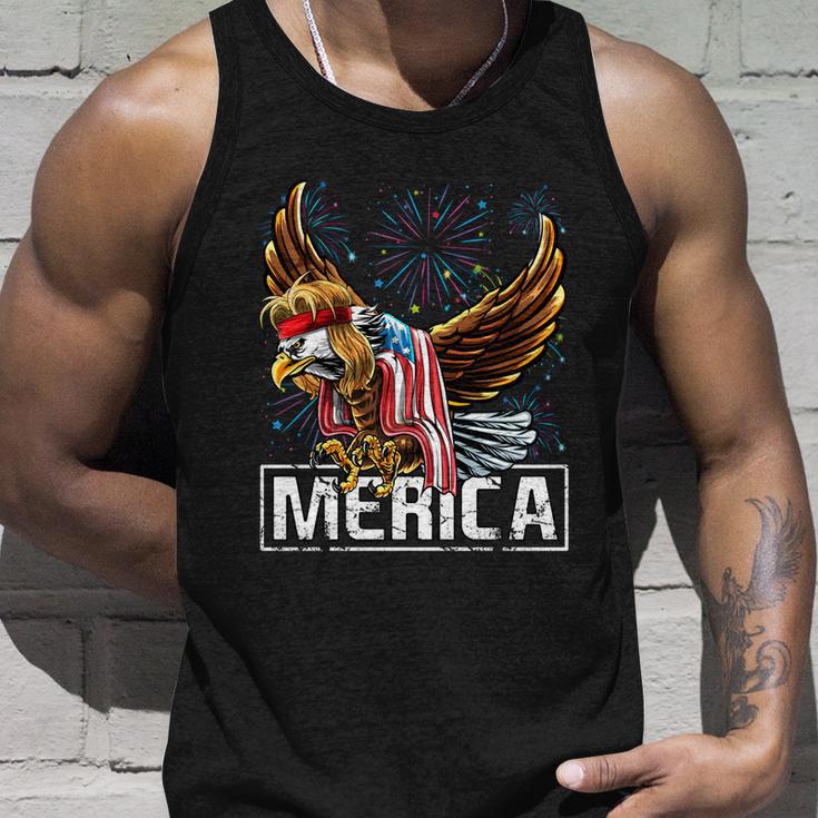 Merica Bald Eagle Mullet 4Th Of July American Flag Patriotic Funny Gift Unisex Tank Top Gifts for Him