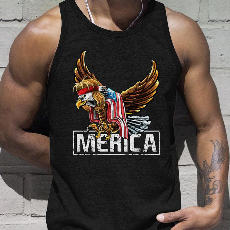 Merica Bald Eagle Mullet 4Th Of July American Flag Patriotic Gift Unisex Tank Top Gifts for Him
