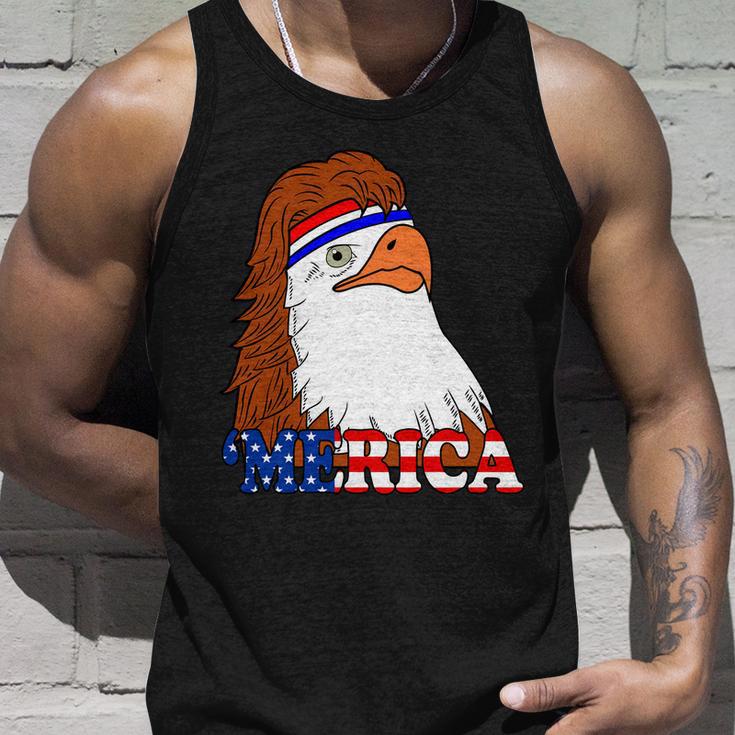 Merica Bald Eagle Retro Usa Flag V2 Unisex Tank Top Gifts for Him