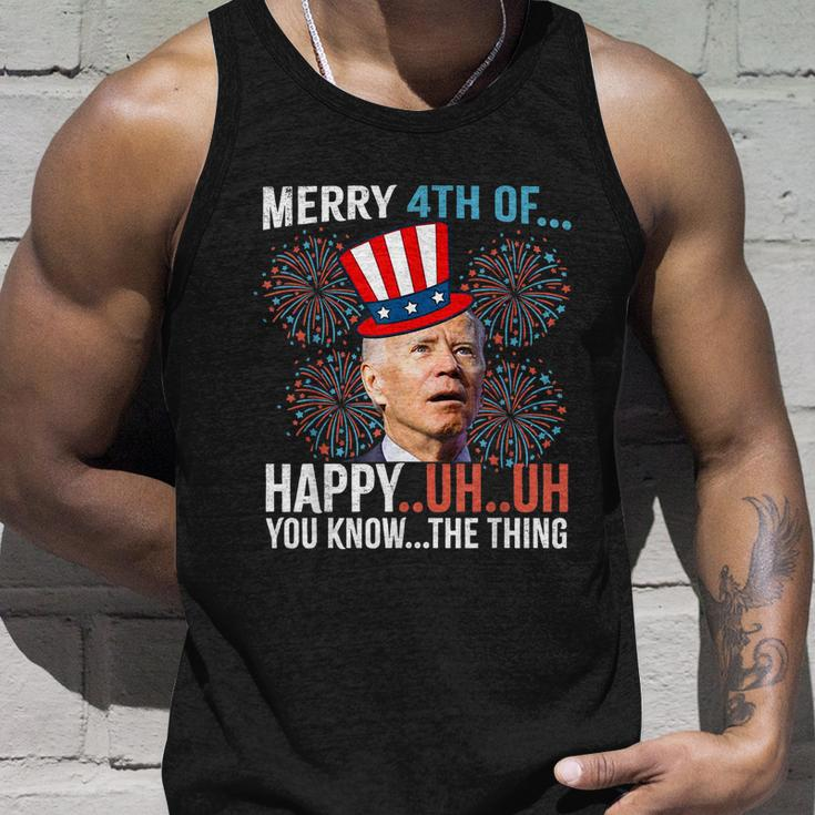 Merry 4Th Of Happy Uh Uh You Know The Thing Funny 4 July V2 Unisex Tank Top Gifts for Him