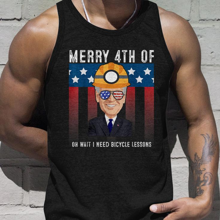 Merry 4Th Of July Biden Bike Bicycle Falls Off Anti Biden V6 Unisex Tank Top Gifts for Him
