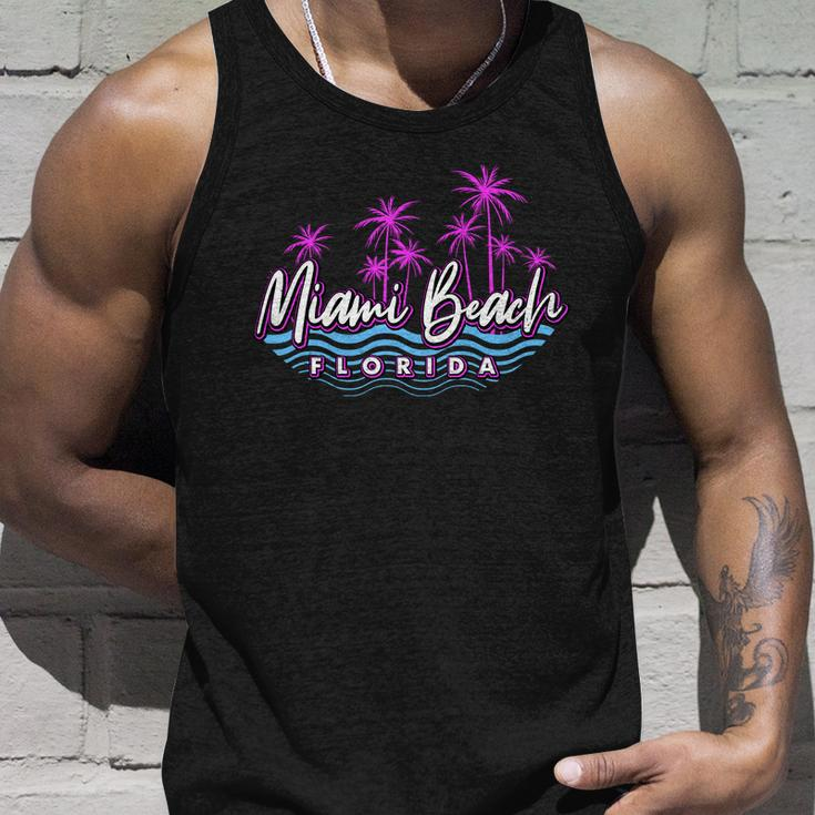 Miami Beach Florida Neon Tshirt Unisex Tank Top Gifts for Him