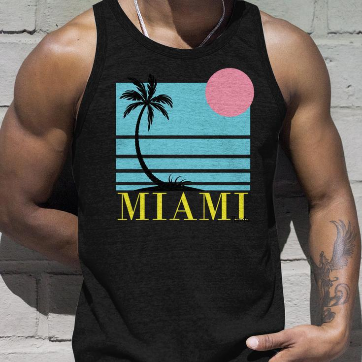 Miami Beach Sunset Unisex Tank Top Gifts for Him