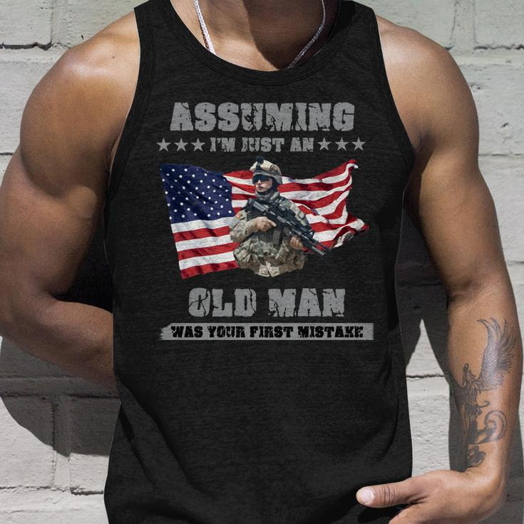 Military Man Shit Unisex Tank Top Gifts for Him