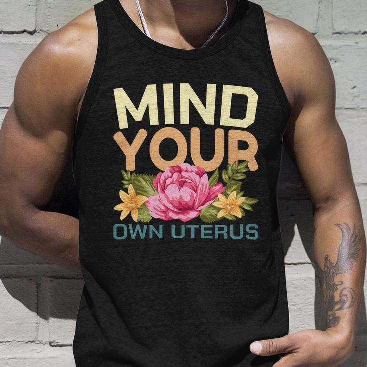 Mind Your Own Uterus V5 Unisex Tank Top Gifts for Him