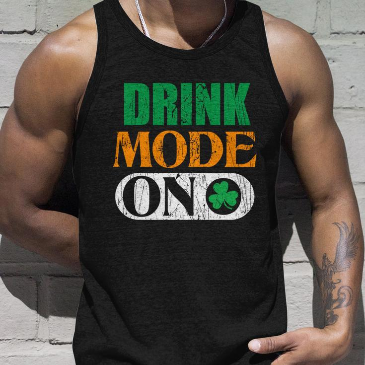 Mode On Happy St Patricks Day Flag Irish Shamrock Gift Graphic Design Printed Casual Daily Basic Unisex Tank Top Gifts for Him