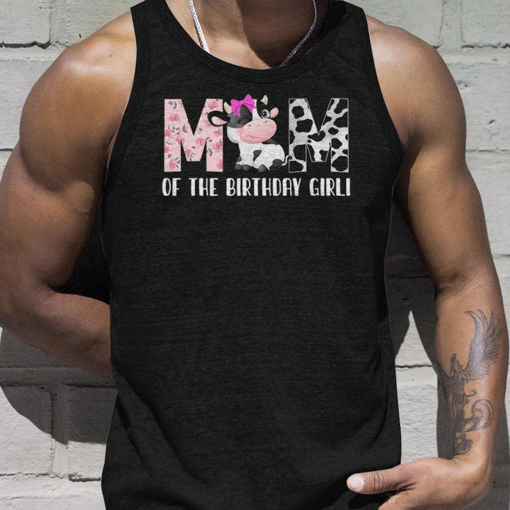 Mom Of The Birthday Girl &8211 Cow Farm Birthday &8211 Cow Unisex Tank Top Gifts for Him