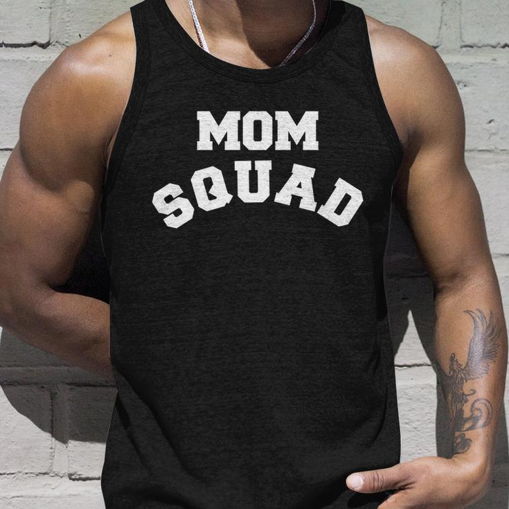 Mom Squad Bold Text Logo Unisex Tank Top Gifts for Him