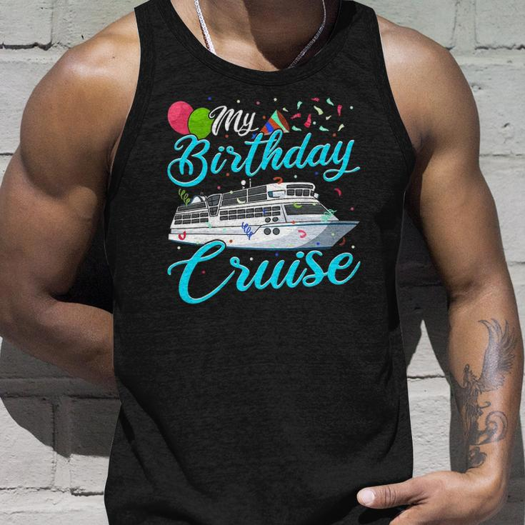 My Birthday CruiseShip Vacation Party Gift Cruising Men Women Tank Top Graphic Print Unisex Gifts for Him