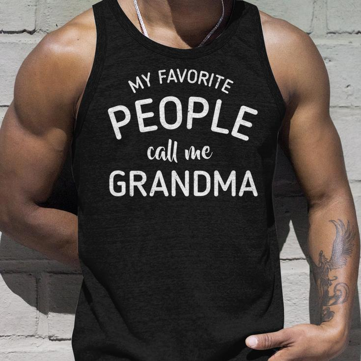 My Favorite People Call Me Grandma V2 Unisex Tank Top Gifts for Him