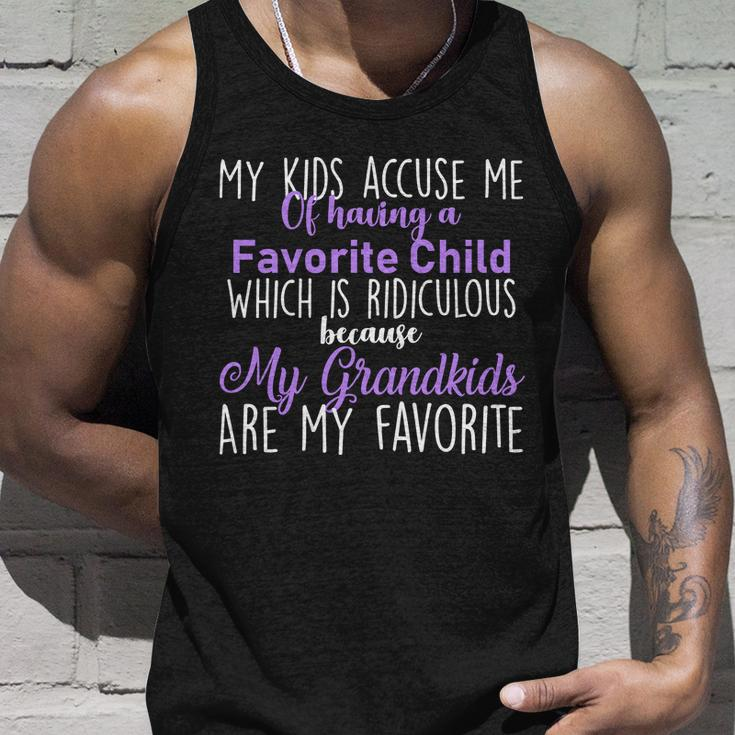 My Grandkids Are My Favorite Funny Grandparents Tshirt Unisex Tank Top Gifts for Him