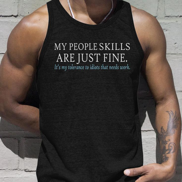 My People Skills Are Just Fine Tshirt Unisex Tank Top Gifts for Him