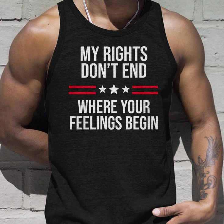 My Rights Dont End Where Your Feelings Begin Tshirt Unisex Tank Top Gifts for Him