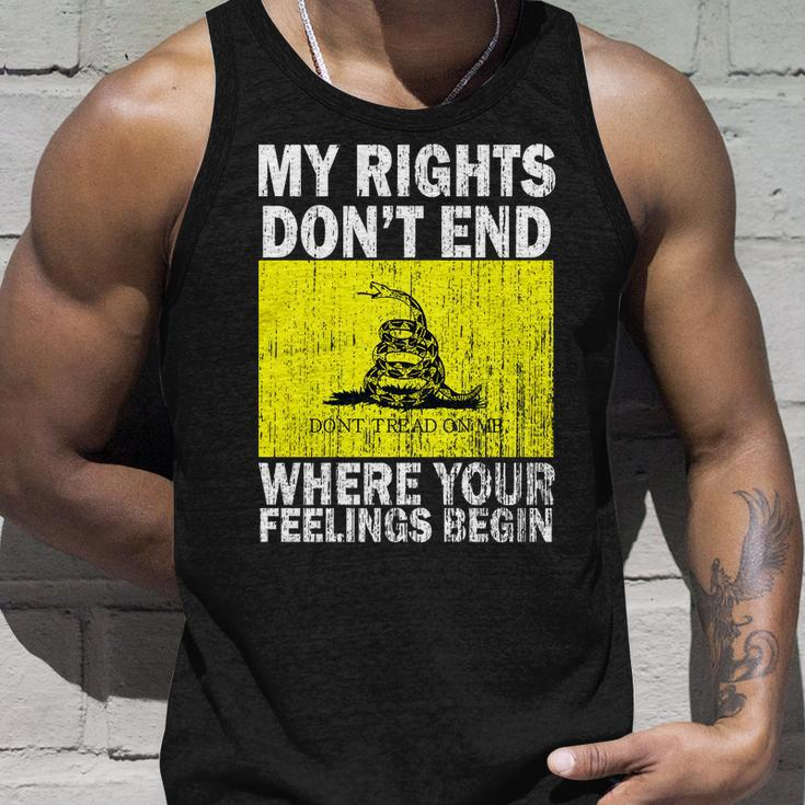 My Rights Dont End Where Your Feelings Begin Tshirt Unisex Tank Top Gifts for Him