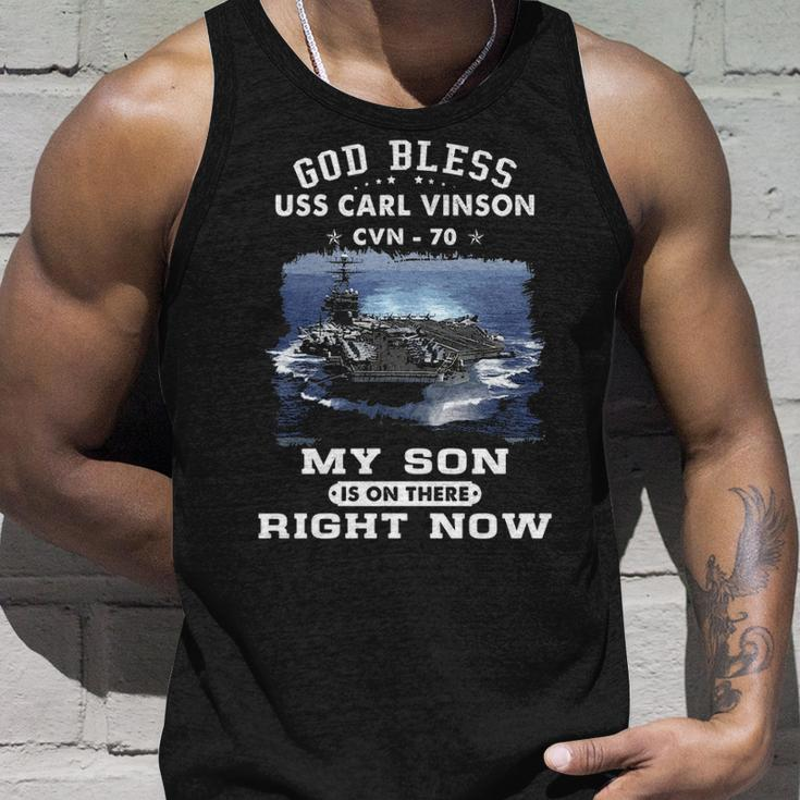 My Son Is On Uss Carl Vinson Cvn Unisex Tank Top Gifts for Him