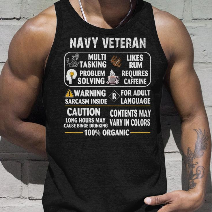 Navy Veteran - 100 Organic Unisex Tank Top Gifts for Him