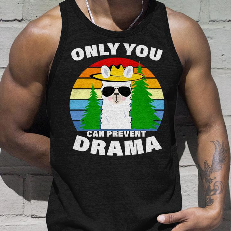 Only You Can Prevent Drama Llama Unisex Tank Top Gifts for Him