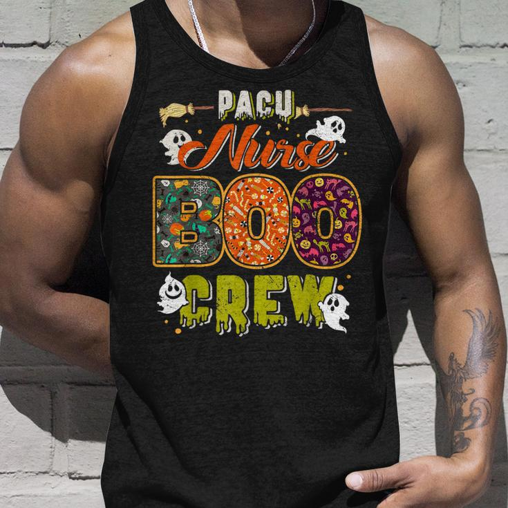 Pacu Nurse Boo Crew Rn Squad Halloween Matching Unisex Tank Top Gifts for Him