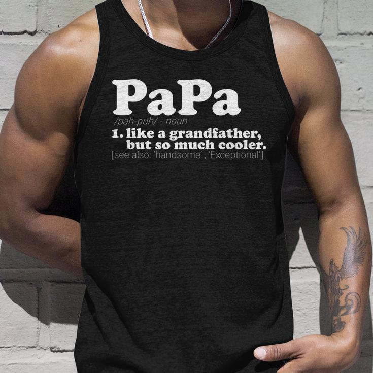 Papa Definition V2 Unisex Tank Top Gifts for Him