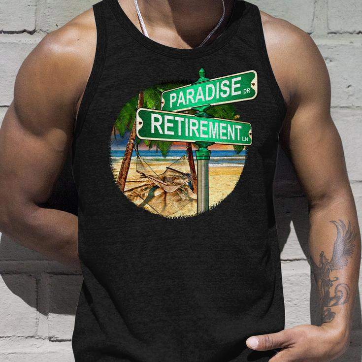 Paradise Dr Retirement Ln Unisex Tank Top Gifts for Him