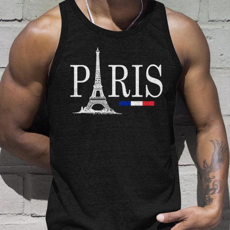 Paris Eiffel Tower Logo Tshirt Unisex Tank Top Gifts for Him