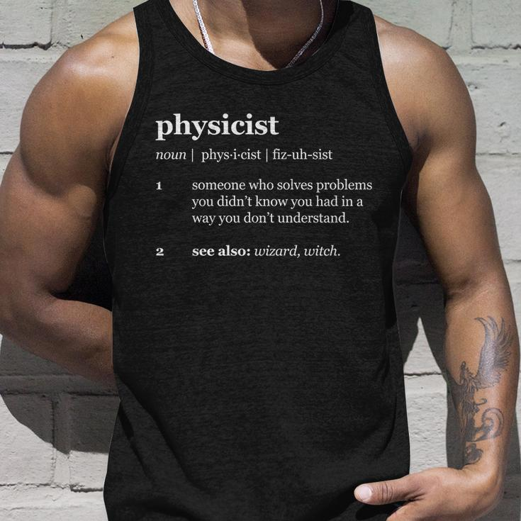 Physicist Definition Solve Problems Tshirt Unisex Tank Top Gifts for Him