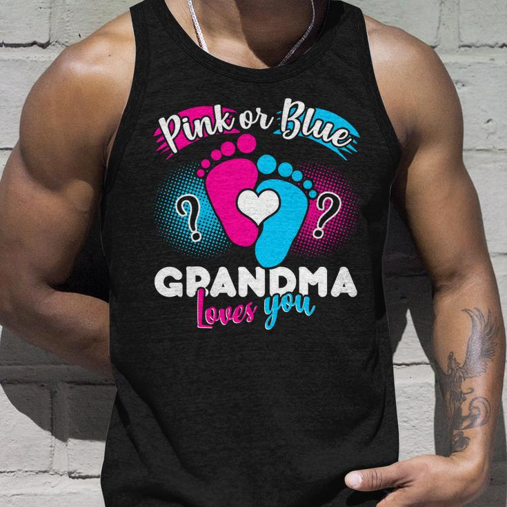 Pink Or Blue Grandma Loves You Tshirt Unisex Tank Top Gifts for Him