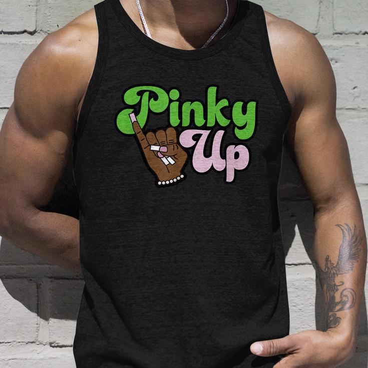 Pinky Up Aka Inspired Greek Sorority Tshirt Unisex Tank Top Gifts for Him