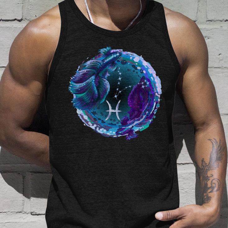 Pisces Zodiac Sign V2 Unisex Tank Top Gifts for Him