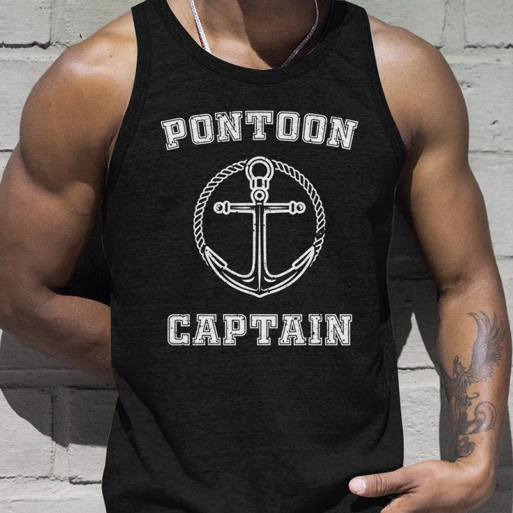 Pontoon Captain Funny Boating Shirt For Water Sports Unisex Tank Top Gifts for Him