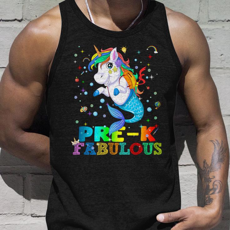 Pre K Fabulous Mermaid Unicorn Unisex Tank Top Gifts for Him