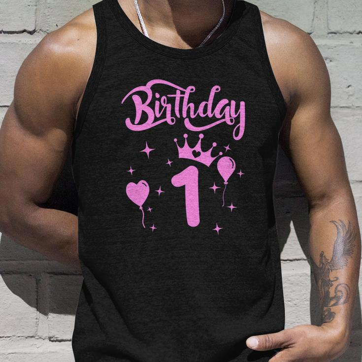 Princess Birthday Girl 1 Year Old Themed Funny Princess Birthday Unisex Tank Top Gifts for Him