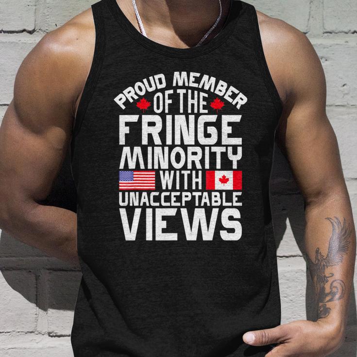 Proud Fringe Minority Member With Unacceptable Views Unisex Tank Top Gifts for Him