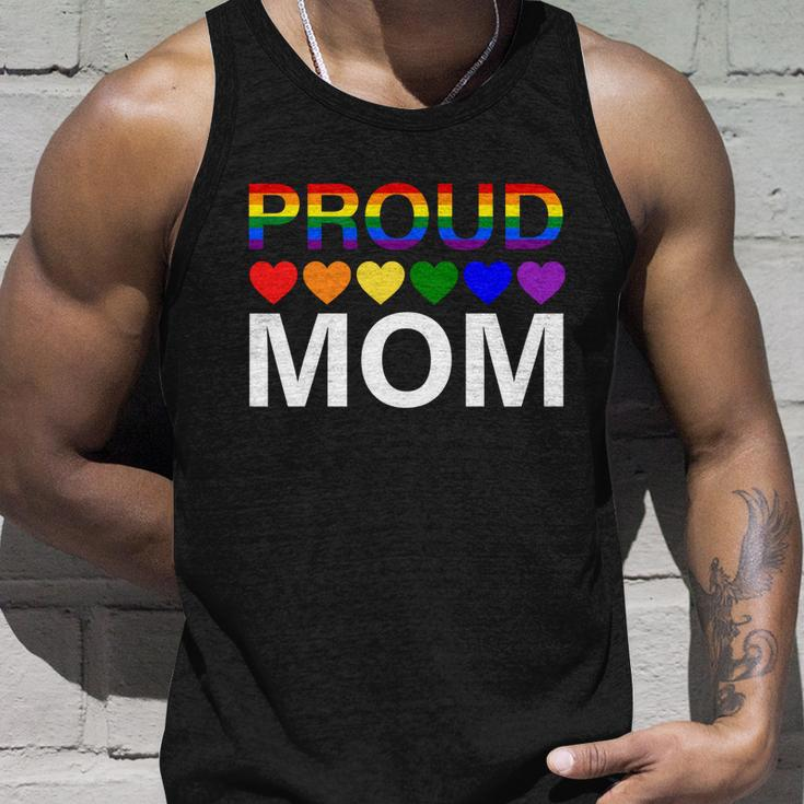 Proud Mom Mothers Day Gift Lgbtq Rainbow Flag Gay Pride Lgbt Gift Unisex Tank Top Gifts for Him
