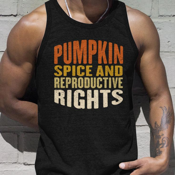 Pumpkin Spice And Reproductive Rights Fall Feminist Choice Gift Unisex Tank Top Gifts for Him