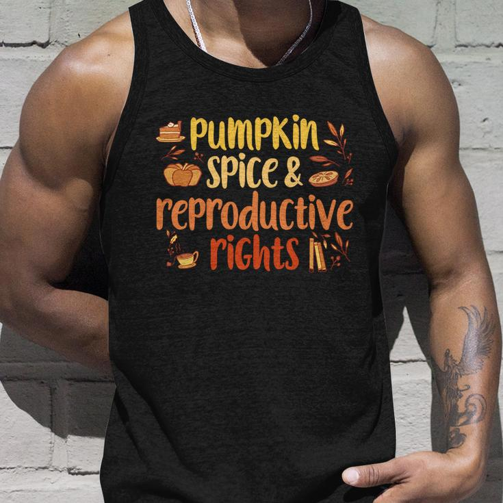 Pumpkin Spice And Reproductive Rights Pro Choice Feminist Funny Gift V3 Unisex Tank Top Gifts for Him