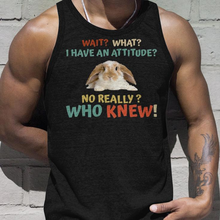 Rabbit Attitude Really Unisex Tank Top Gifts for Him
