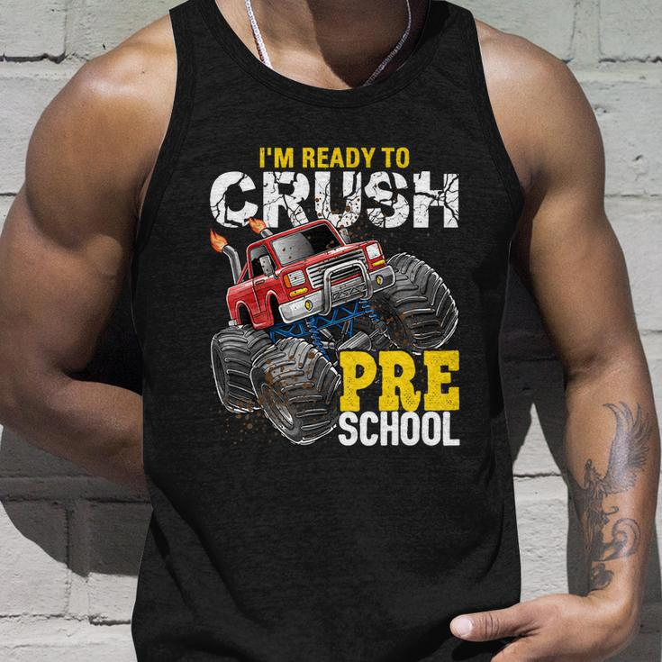 Ready To Crush Preschool Monster Truck Back To School Boys Cool Gift Unisex Tank Top Gifts for Him