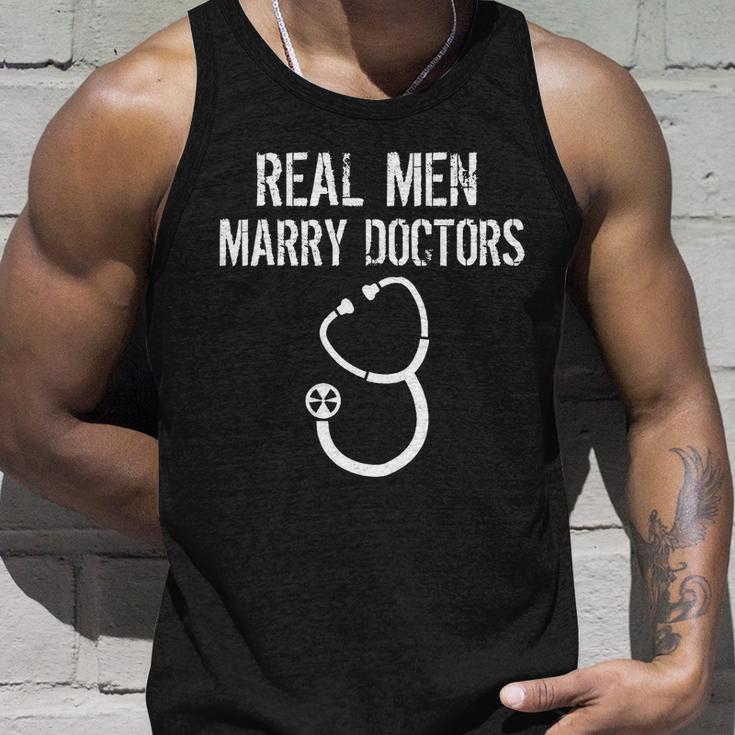 Real Men Marry Doctors Funny Tshirt Unisex Tank Top Gifts for Him