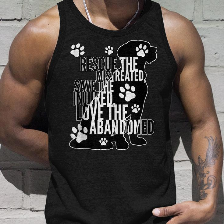 Rescue Save Love - Cute Animal Rescue Dog Cat Lovers Unisex Tank Top Gifts for Him